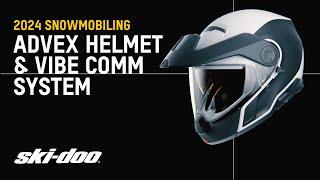 New 2024 Advex Helmet & Vibe Communication System by Ski-Doo