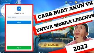 Cara membuat akun VK untuk mobile legends Cara daftar akun VK Terbaru