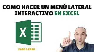 Como Hacer un MENÚ lateral INTERACTIVO en EXCEL 