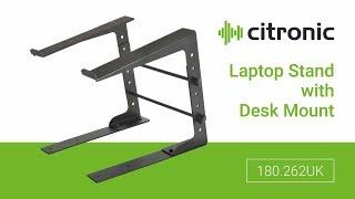 180.262UK - Compact Laptop Stand with Desk Clamps