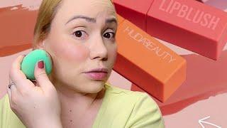 HUDA BEAUTY LIP BLUSH Coral Kiss and Berry Kiss Review and swatches 2023