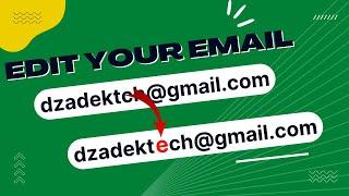 How to Change Gmail Address  Change Email tutorials