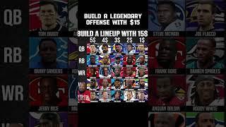 Build A Legendary Offense With $15 #NFL #Shorts