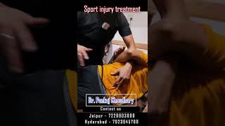 Sports injury fixed by dr. Pankaj  #shortsfeed #trending