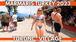 Marmaris Turkey 2023 Turunç Village 31 May Walking Tour  4K UHD 60FPS