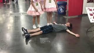 Paying 3$ to get stepped on by anime maids
