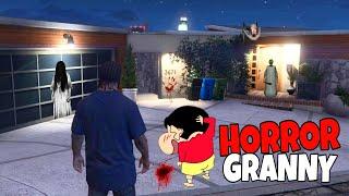 SHINCHAN FOUND GRANNY IN FRANKLINS HORROR HOUSE GTA 5