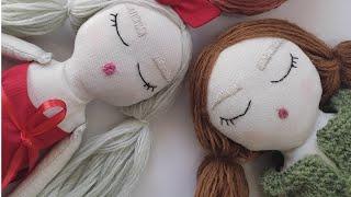 Cute Handmade Rag Doll Tutorial with Free Pattern#diy #doll