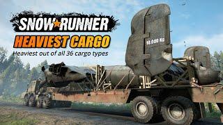 Snowrunner Which is the heaviest cargo type  All 36 types considered