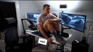 Productive Home Office - YouTube Studio Tour & Desk Setup  Autonomous x DLITZTV