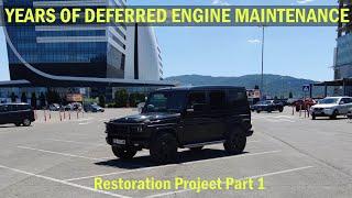 Dealing with Oil Leaks & Other Deferred Maintenance Items Mercedes-Benz G500 W463 Restoration