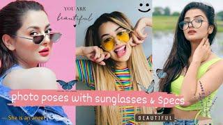 Cute Poses For Girls With Sunglasses & Specs  Poses For Girls With Specs