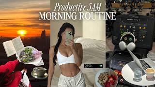 5am productive morning routine  healthy habit that make me feel good 