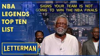 Bill Russell Kareem Abdul-Jabbar Willis Reed & Other NBA Legends Present The Top Ten  Letterman