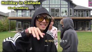 BTS holiday in Canada  wakeup challenge  Part-3  Hindi dubbing 