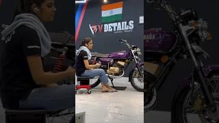 Ceramic coating Yamaha RX135 twilight purple in chennai #yamaharx135