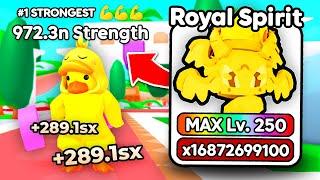 I Got The WORLDS STRONGEST Max Level 250 Pet in Arm Wrestling Simulator Roblox