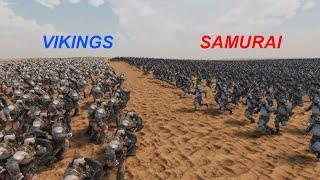 10000 Vikings VS 10000 Samurai  Ultimate Epic Battle Simulator 2