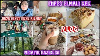 Çocuklarıma özel kahvaltıenfes elmalı kekniyet ettik ama olmadı⁉️kahveye misafirim var⁉️ VLOG.