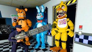 АНИМАТРОНИКИ ПУГАЮТ ОХРАННИКА FNAF COOP ЛУЧШЕЕ ► Garrys Mod