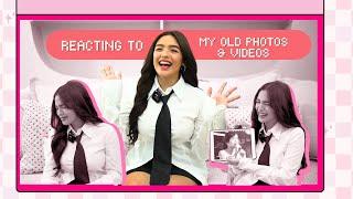 REACTING TO MY OLD PHOTOS & VIDEOS  Andrea B.