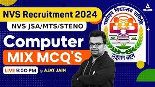 NVS Non Teaching Classes 2024  NVS Non Teaching Computer Class By Ajay Jain  Mix MCQs
