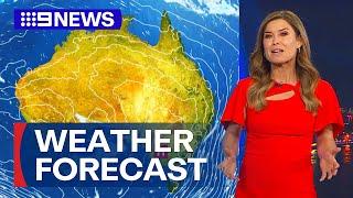 Australia Weather Update Potential light showers across south-east coast  9 News Australia
