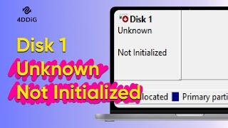 Disk 1 Unknown Not Initialized  How To Fix Disk 1 Unknown Not Initialized Issue Windows 11108