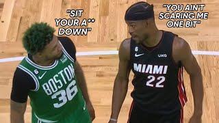 *UNSEEN* Jimmy Butler Tells Marcus Smart That “He Isn’t Scared” After Saying “Sit Your A** Down”