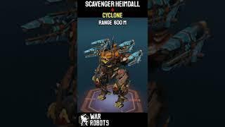 Scavenger Heimdall  Cyclone  Range 600 m  Titan Robot   War Robots  WR  HGR GAMING 