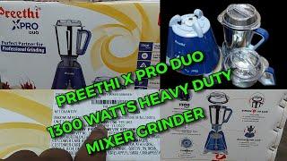 PREETHI X PRO DUO 1300 WATTS HEAVY MIXER GRINDER