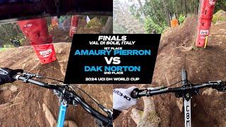 GoPro How Amaury Pierron gained +4.893 on Dak Norton in Val Di Sole - 24 UCI DH MTB World Cup