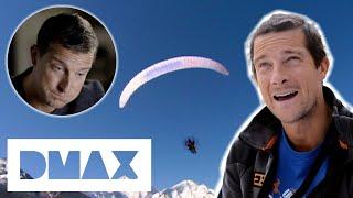 Bear Grylls Remembers The 1st Time That He Paraglided Over The Summit  Bear Grylls Man Vs Everest