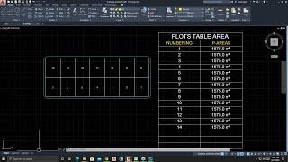 AutoCAD Lisp calculate plots table Area and export to excel