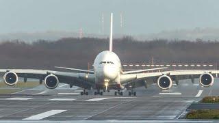 AIRBUS A380 vs. BOEING 747 - Landing + Departure - Which one do you like more? 4k