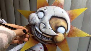 Sculpting Sundrop from Five Nights at Freddys Security Breach FNAF Clay Sculpture DIY Moondrop