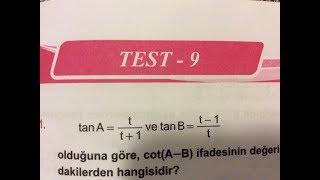 Karekök Matematik - Trigonometri - Test 9