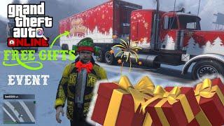 Christmas Truck Event In GTA 5 Online Happy Holidays Hauler FREE GIFTS AND MONEY