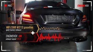 Electronic active sound exhaust system MB E300 W213 gasoline #ENGINEVOX