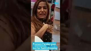 Hot Poonam Panday goes rakhi shopping at the local market in Mumbai