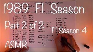 ASMR F1 1989 Season Review Part 2 of 2  #f1 #f12024 Video