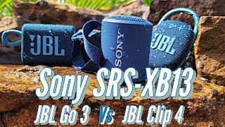 Sony SRS-XB13 Compared To JBL Clip 4 JBL Go 3 and Soundcore Mini 3