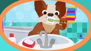 КОТЭ ТВ - Зубки + Купаемся - Песенки для  детей и малышей как надо чистить зубки