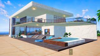 PUBG mobile house design for level 20 with swimming pool