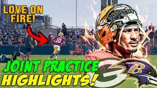 Reacting to Packers TRAINING CAMP Joint Practice Highlights vs Ravens  Love Torches Ravens Defense