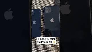 iPhone 13 mini vs iPhone 12  #shorts #iphone13mini #iphone12