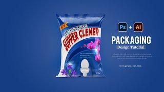 How to Make Custom Product Packaging Design  Adobe Photoshop Tutorial