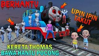 H4NTU POCONG NAIK KERETA THOMAS BERHANTU UPIN IPIN TAKU DIKEJAR - GTA 5 BOCIL SULTAN