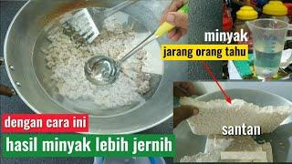 cara membuat minyak kelapa jernih seperti air