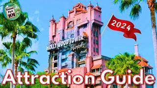 Disneys Hollywood Studios ATTRACTION GUIDE - 2024 - All Rides + Shows - Walt Disney World